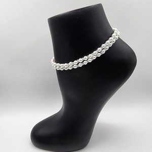 Freshwater pearl anklet, ankle bracelet, foot jewelry
